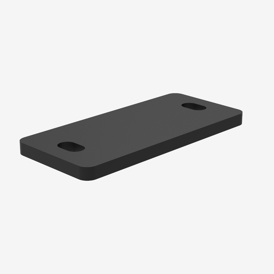 Shim for Steel System Bottom Guide - 1/8" - Black