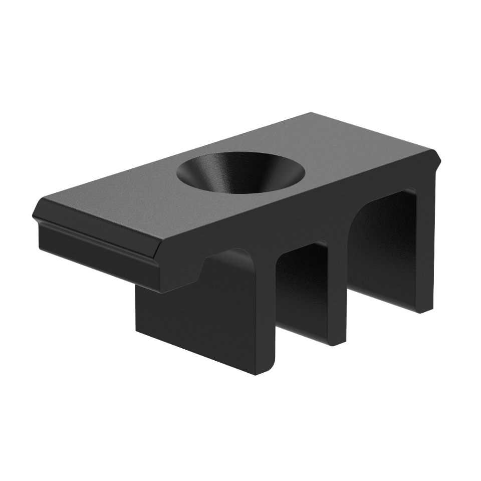 Corner PVC Glass Clamp, 25 pcs