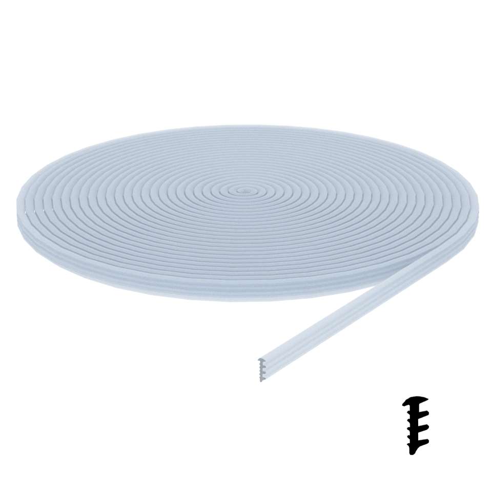 CGS/CGF Series 1/16" Vinyl Gasket for Fixed Panel - 100'