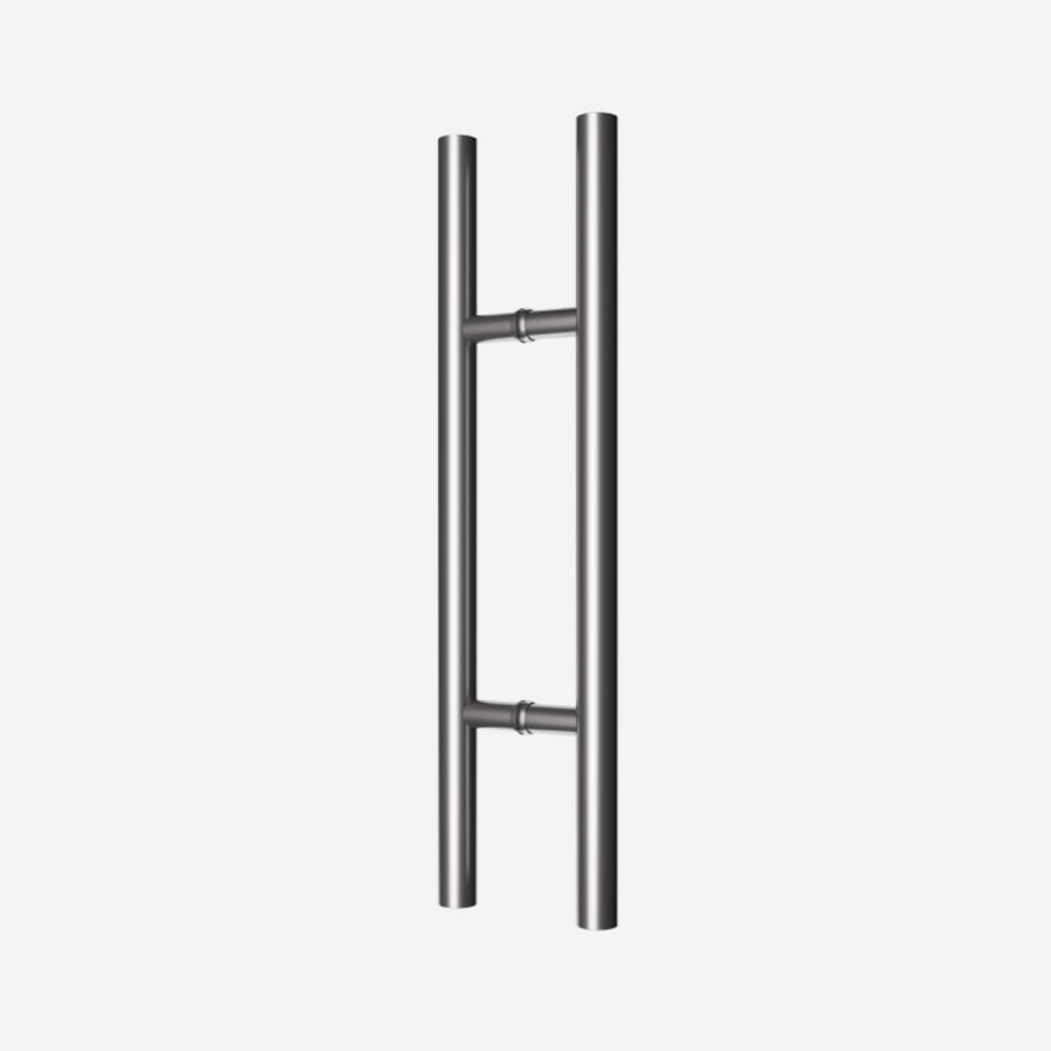24" Back-to-Back Ladder Pull Handle - Polished Stainless Steel