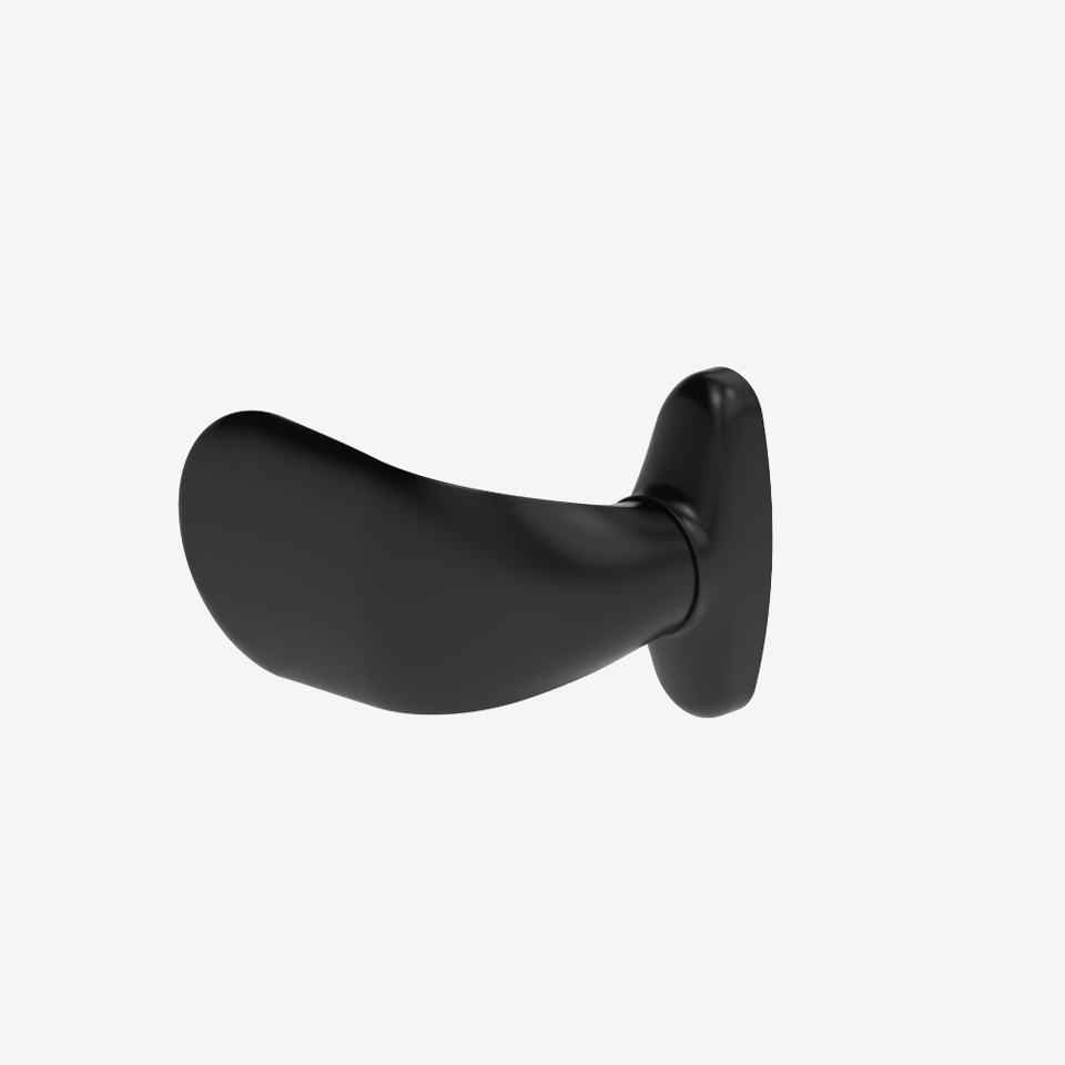 Drop Handle For KOMPAS Framed Doors - Black Anodized