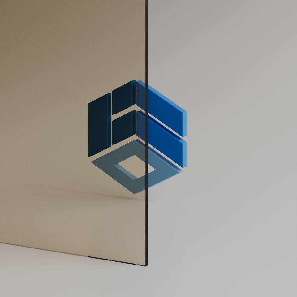 3/8'' Bronze Tempered Glass Sample