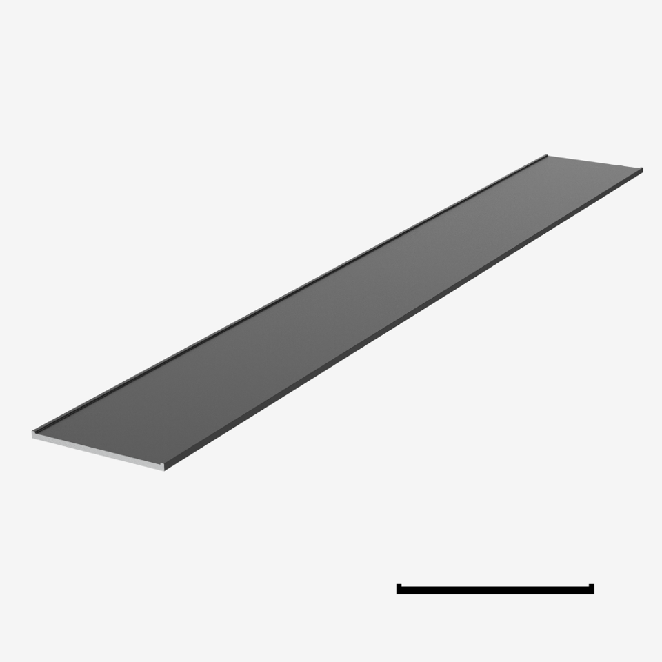 Decorative Mullion for KOMPAS 31-1/4" - Black Matte