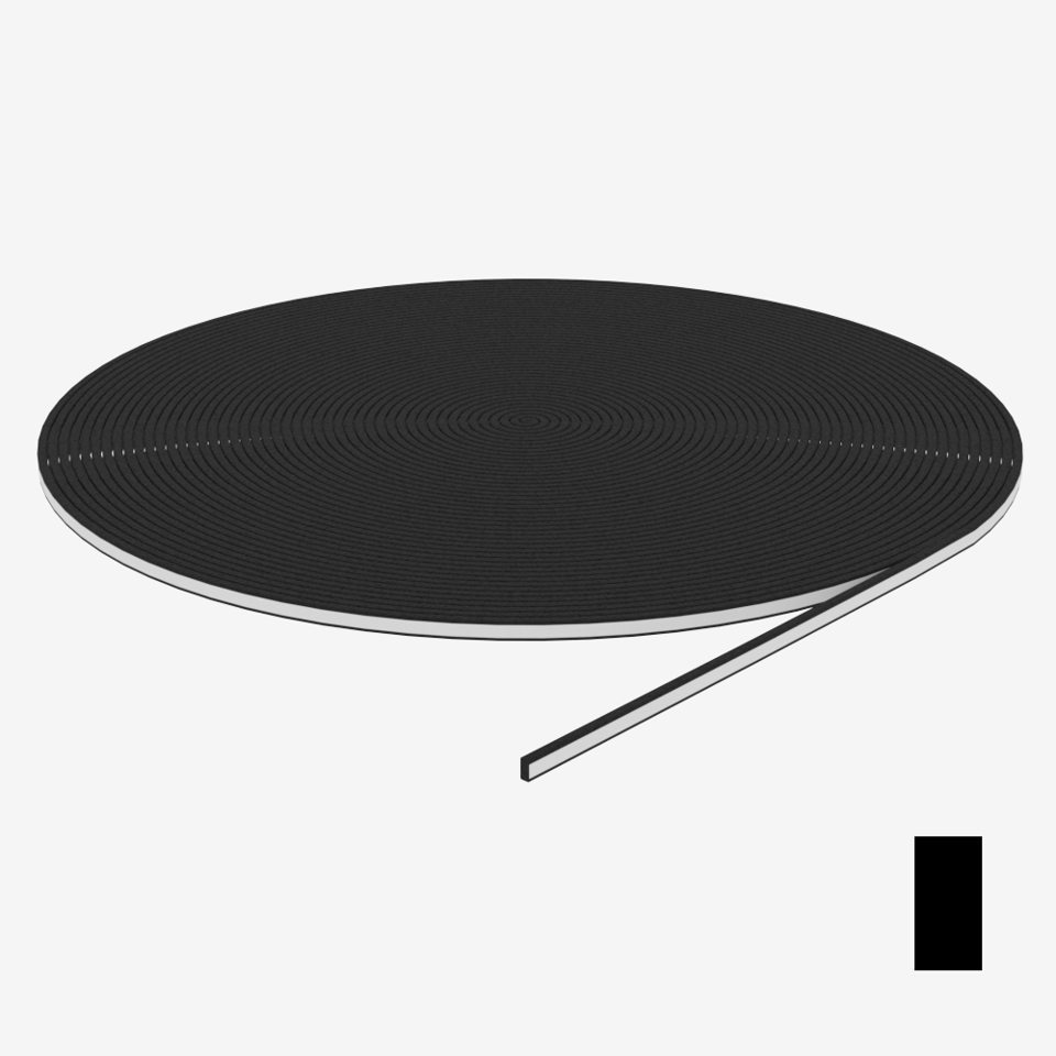 EPDM Profile Gasket - 3/8" Glass - 50'