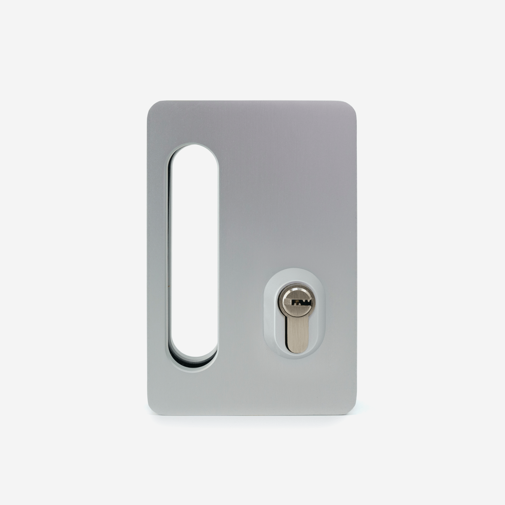 EUR Center Lock with Hook Bolt - Satin anodized