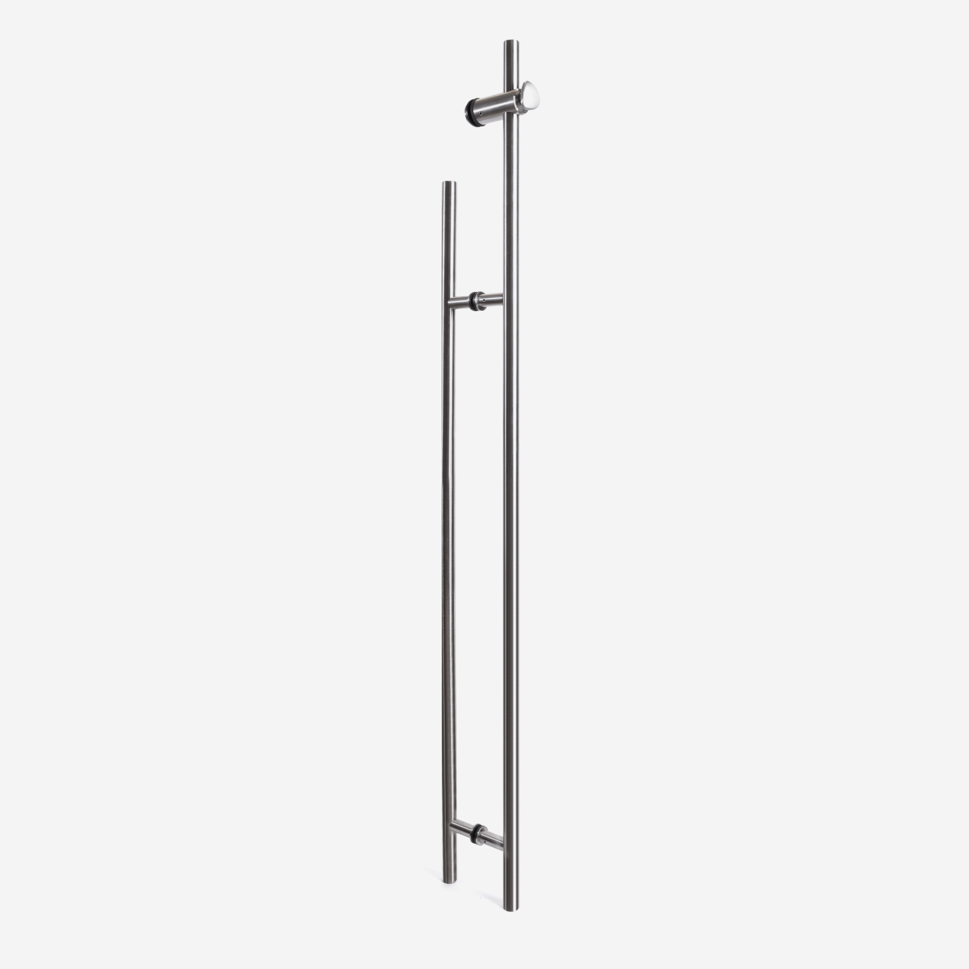 52-7/8" Designer Locking Ladder Pull - Brushed stainless steel