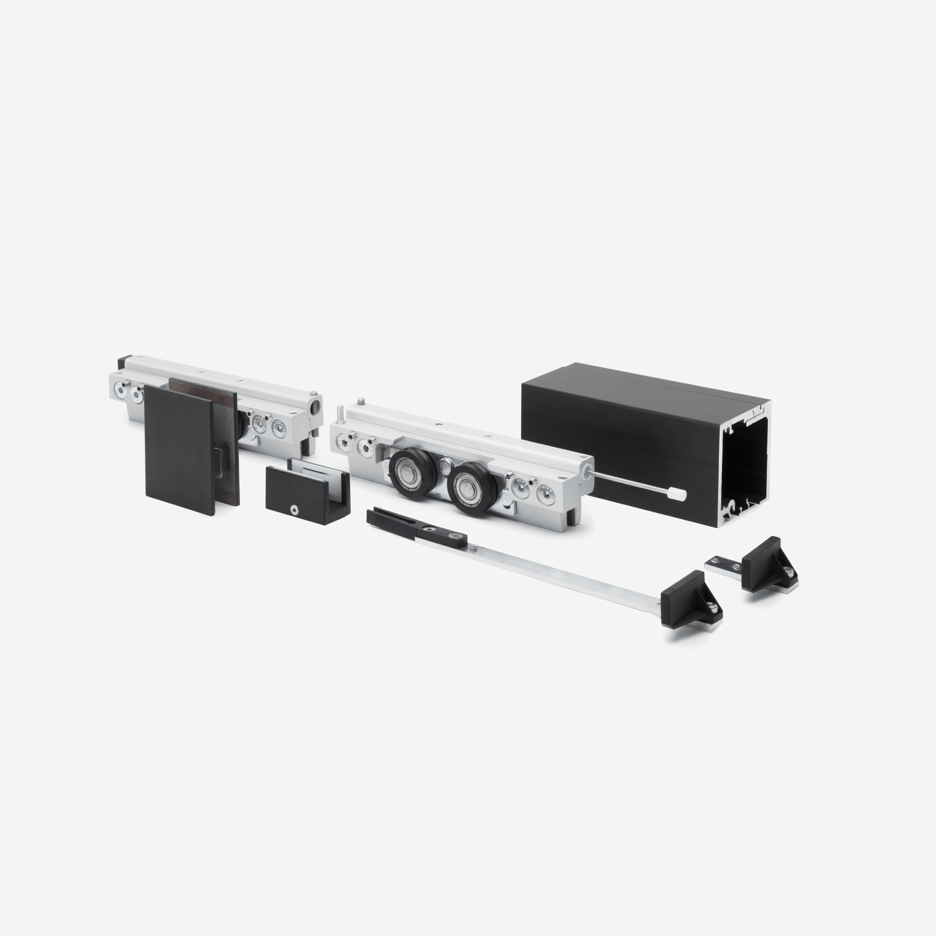CGS-200 Wall or Ceiling Mount Sliding Door Kit with 157" Track and Anti-Shock Mechanism