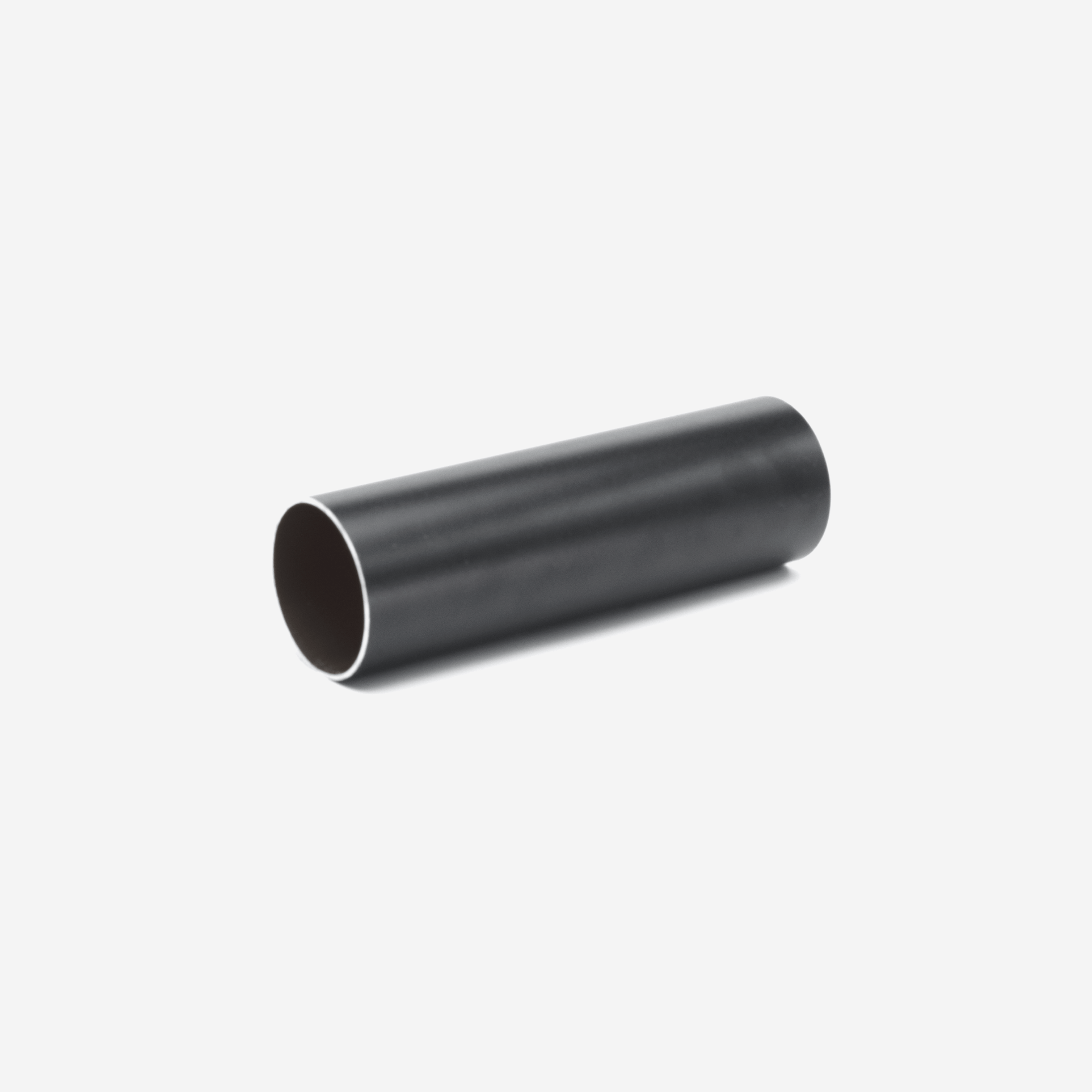 Round Aluminum Connector 232" Stock Length - Black matte