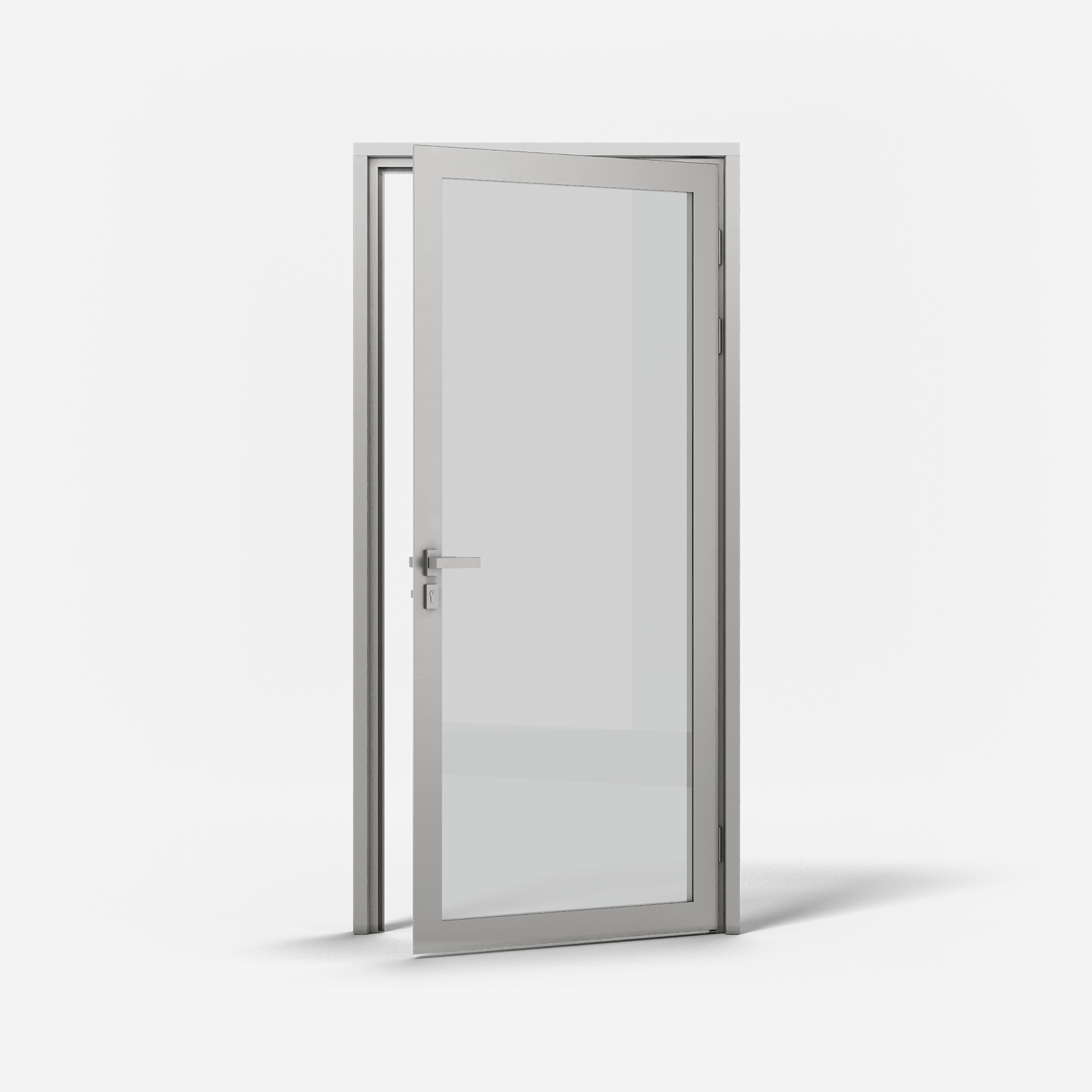KOMPAS Aluminum Framed Single Swing Door -  RH Out