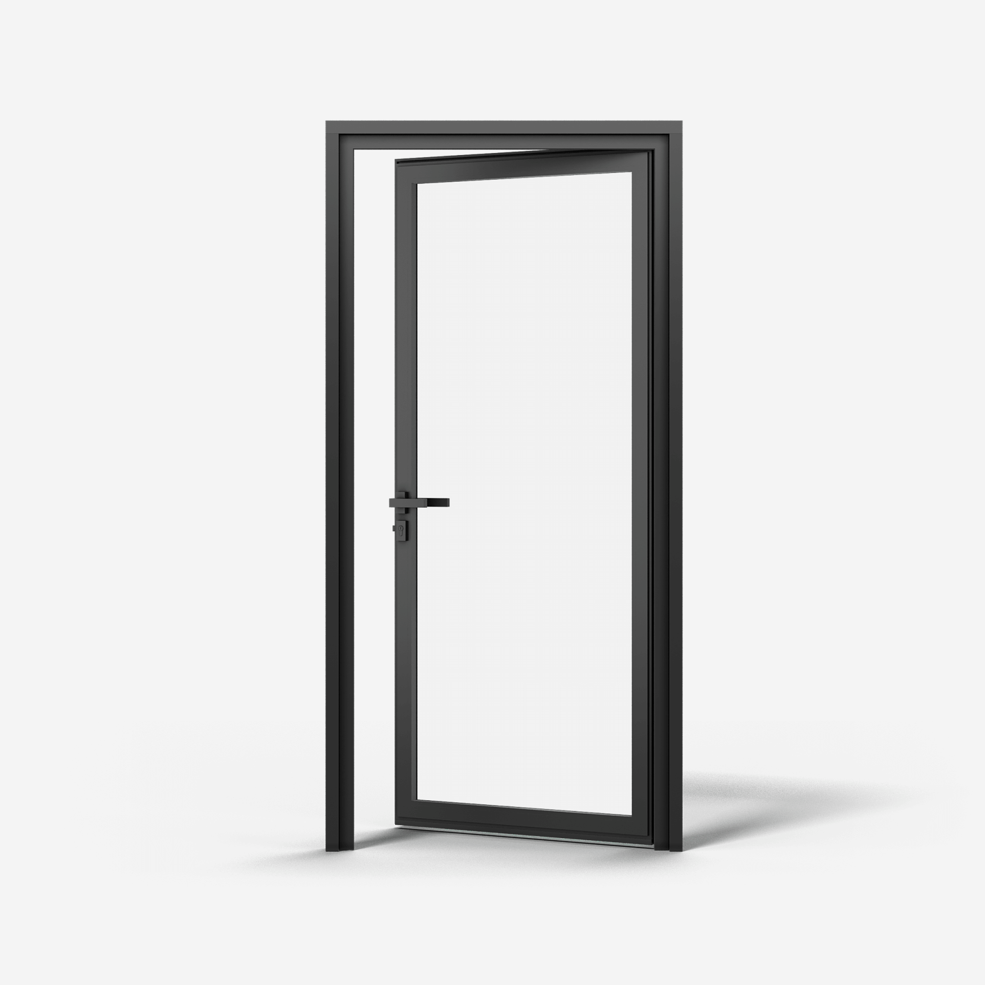 KOMPAS Aluminum Framed Single Swing Door -  RH In