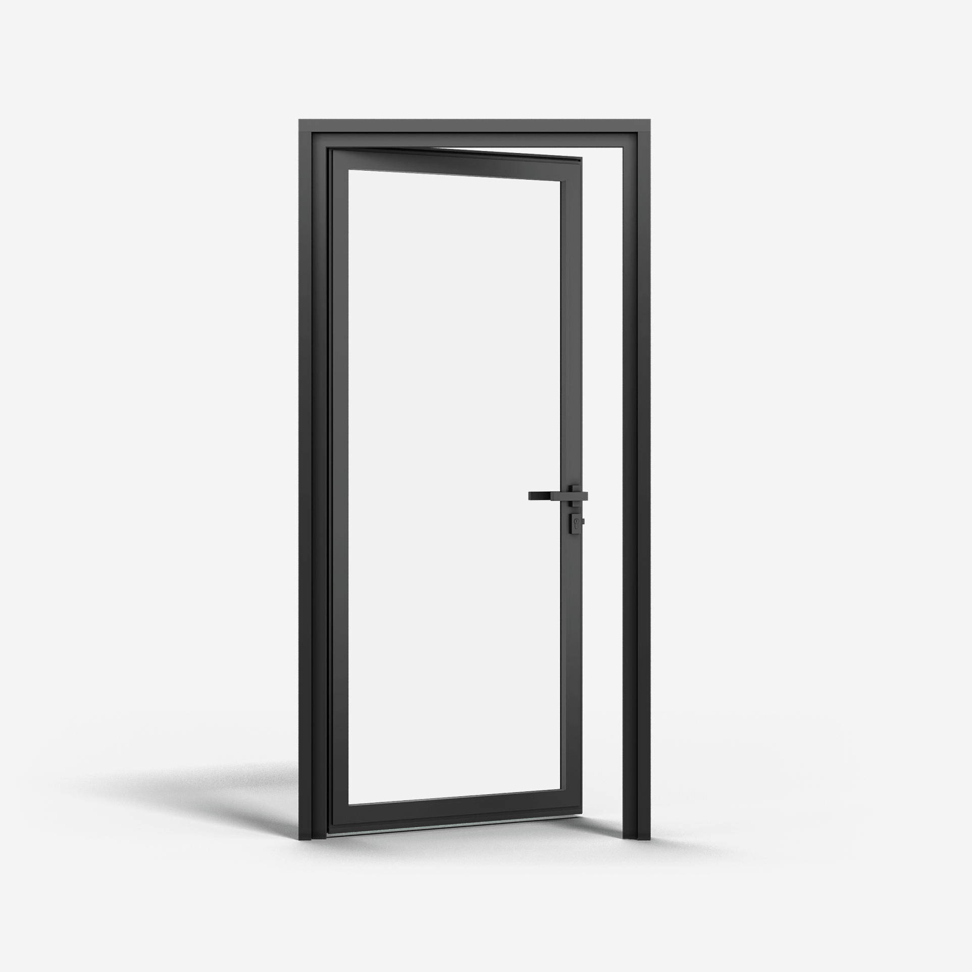 KOMPAS Aluminum Framed Single Swing Door - LH In